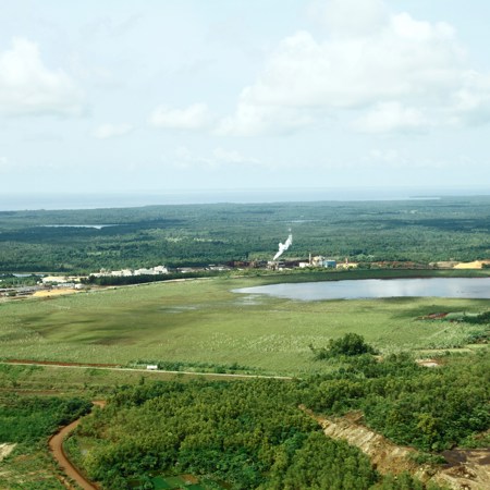 Tailings dams after rehabilitation
